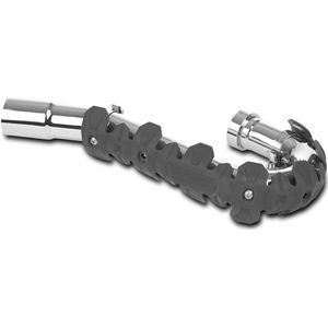 Polisport - Armadillo - Uitlaatpijpbeschermer - Roestvrij Staal - Siliconen