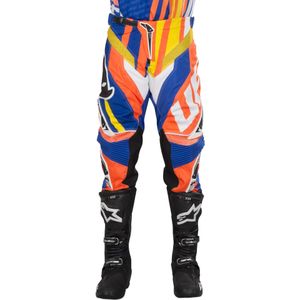 Crossbroek UFO Italy Line Blauw-Oranje