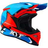 Crosshelm KYT Skyhawk Glowing Blauw-Oranje Fluo