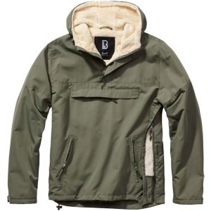 Jas Brandit Windbreaker Sherpa Olijfgroen