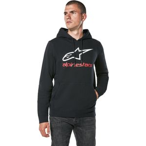 Hoodie Alpinestars Always 2.0 Zwart-Wit-Rood