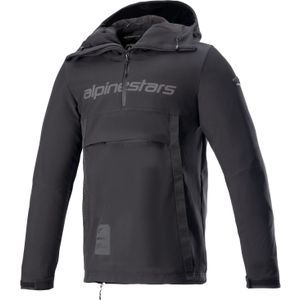 Motorhoodie Alpinestars Sherpa Zwart-Reflex