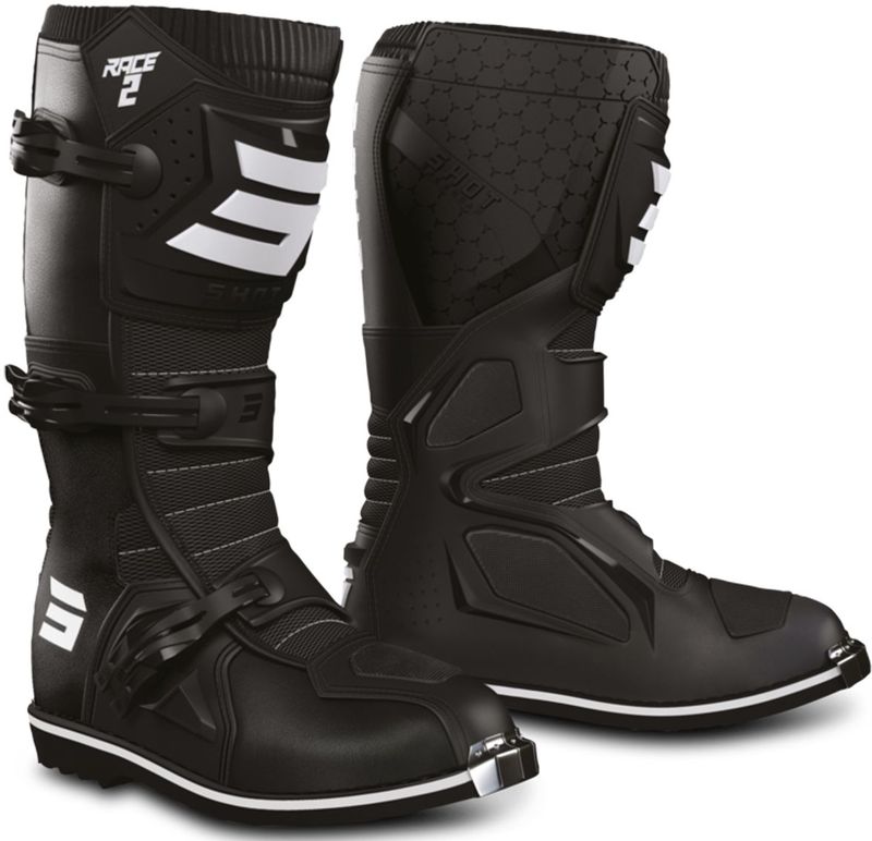 Shot - Race 2 - Off-road Laarzen - Zwart - Synthetisch Leer