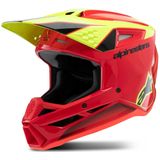 Crosshelm Jeugd Alpinestars SM3 Fray ECE 06 Rood Geel Zwart