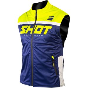 Enduro Vest Shot Lite 3.0 Marineblauw-Neon Geel