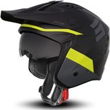 Trialhelm Shot Jump Tricks Zwart-Neon Geel Matt