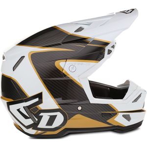 Crosshelm Kinderen 6D ATR-3Y Wave Glanzend Wit-Goud