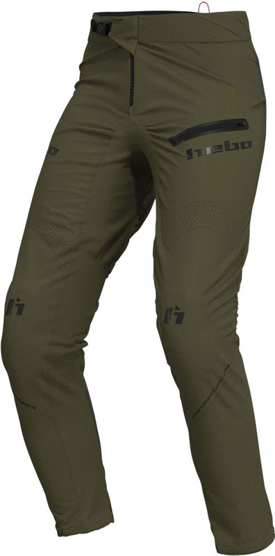 Motorbroek - Zwart - Gerecycled Bi-Elastisch Nylon - Met Kniebescherming