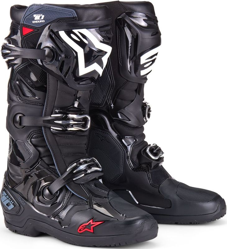 Alpinestars - Tech 10 - Motorlaars - Zwart - Duurzaam Materiaal