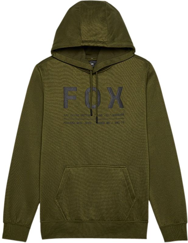 Fox - Non Stop - Pullover Hoodie - Zwart - Fleece - Kangoeroezakken