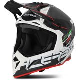 Crosshelm Acerbis Steel Carbon Zwart-Rood