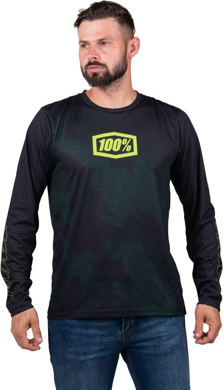 Airmatic LE Lange Mouw Jersey - Zwart Camo