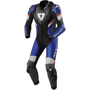 Leren Motorpak Rev'It! Piece Suit Hyperspeed 2 Zwart-Blauw