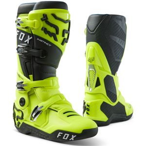 FOX - Instinct - Crosslaarzen - Fluo Geel - Microvezel - Comfortabel en Duurzaam