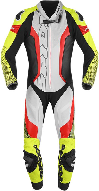 Leren Motorpak Spidi Supersonic Pro Zwart-Neon Geel