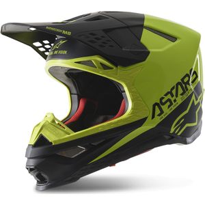 Crosshelm Alpinestars Supertech S-M8 Mips Echo Zwart-Geel