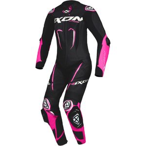 Motorpak Dames Ixon VORTEX 3 Leer Zwart-Roze-Wit