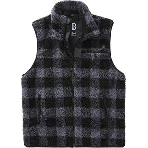 Bodywarmer Brandit Teddyfleece Zwart-Grijs