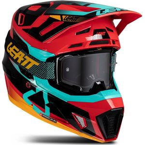 Crosshelm met Bril Leatt Moto 7.5 Rood