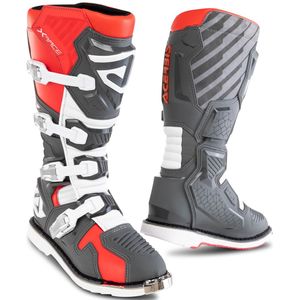 Acerbis - X-Race - Crosslaarzen - Rood-Grijs - Leer