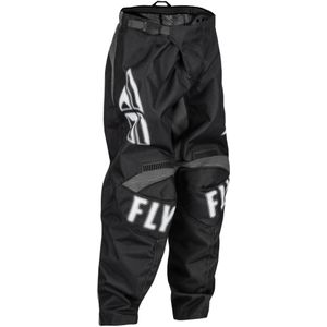 Crossbroek Kinderen FLY Racing F-16 Zwart-Wit