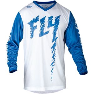 fly racing f 16 trui met lange mouwen mtb blauw wit kind