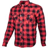 Motorshirt Flannel GMS Jaguar Zwart-Rood