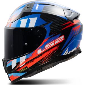 Integraalhelm LS2 FF811 Vector II Carbon Rood-Blauw