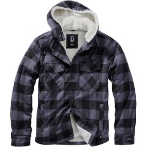 Jas Brandit Lumber Hooded Zwart-Grijs