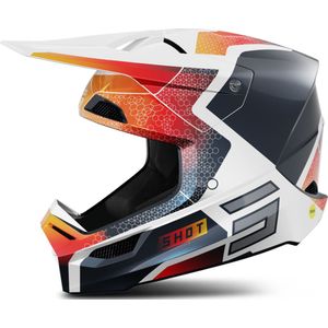 Crosshelm Shot Race Phaser Blauw-Rood Perly