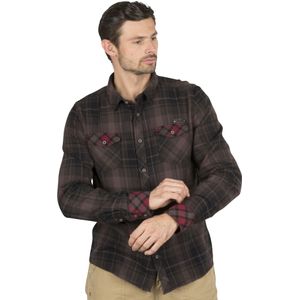 Urban Classics Overhemd - Duncan Checked - Bruin - Katoen