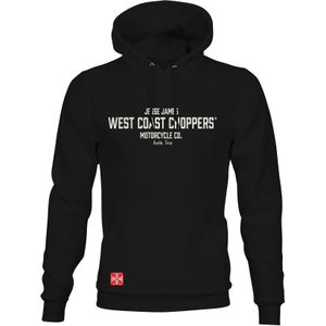 Hoodie West Coast Choppers Austin Zwart-Wit