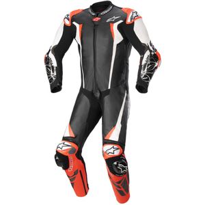 Leren Motorpak Alpinestars Racing Absolute V2 1 PC Neon Rood-Wit-Zwart