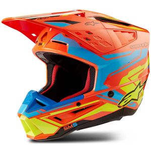 Crosshelm Alpinestars SM5 Action 2 Oranje-Geel