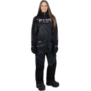 Sneeuwpak Dames FXR Maverick F.A.S.T. Geïsoleerd Zwart Camouflage-Vervaagd ��’Muted Grape’