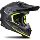 Crosshelm Raven Ipsum Evo Mat Koolstofvezel-Fluo Geel