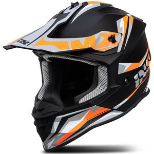 Crosshelm iXS 362 2.0 Zwart-Oranje Fluo