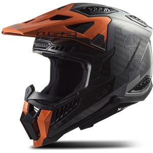 Crosshelm LS2 MX703 X-FORCE Victory Titanium-Oranje