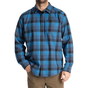 Cottonwood - Midweight Flannel Shirt - Overhemd - Blauw - Katoen/Polyester