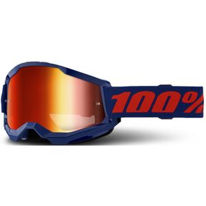 Crossbril 100% Strata 2 Marineblauw-Rood