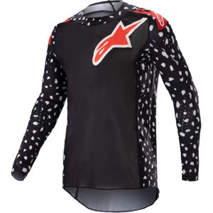 Crosstrui Alpinestars Supertech North Zwart-Neon Rood