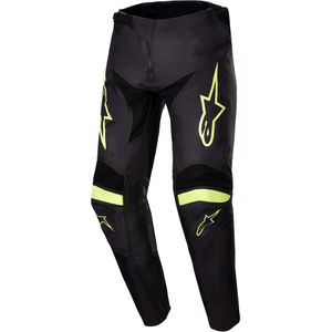 Crossbroek Kinderen Alpinestars Racer Lurv Zwart-Geel Fluo