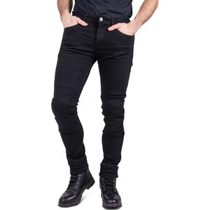 Motorjeans Course Norman Tapered Fit Zwart