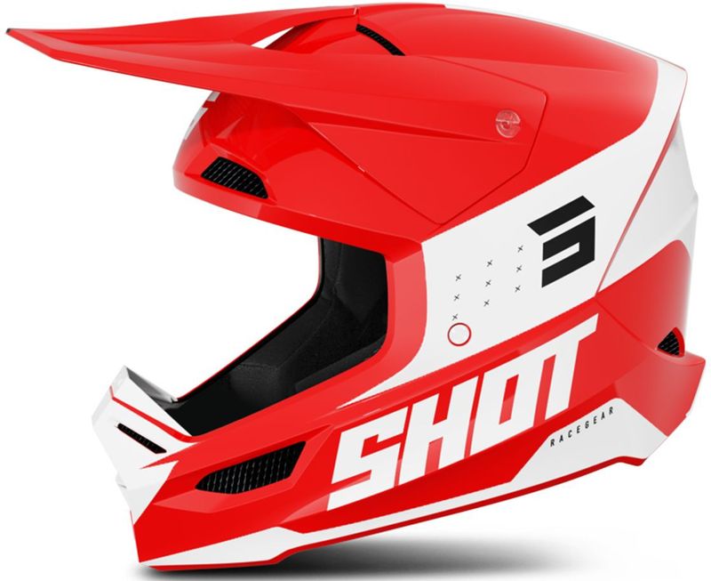 Shot - Furious - Offroadhelm - Zwart - SRS Synthetische Versterkte Schaal