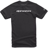 T-shirt Alpinestars Linear Wordmark Zwart-Grijs