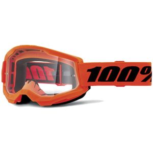 Crossbril 100% Strata 2 Neon Oranje-Helder