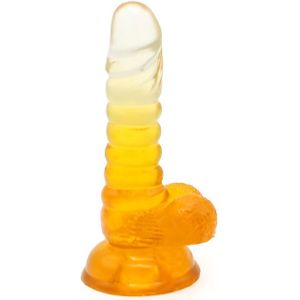 Kiotos Cox Color Gekleurde Dildo 01 - transparant/geel