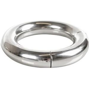 Black Label - Stainless Steel Magnetic Donut Cockring - Diameter 55 mm