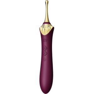 ZALO - Verwarmde Pinpoint Clitoris Vibrator Bess 2 met extra opzetstukken - paars