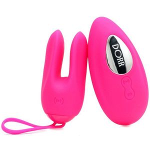 Dorr rabbit vibrerend eitje + opleg vibrator OZZY - roze